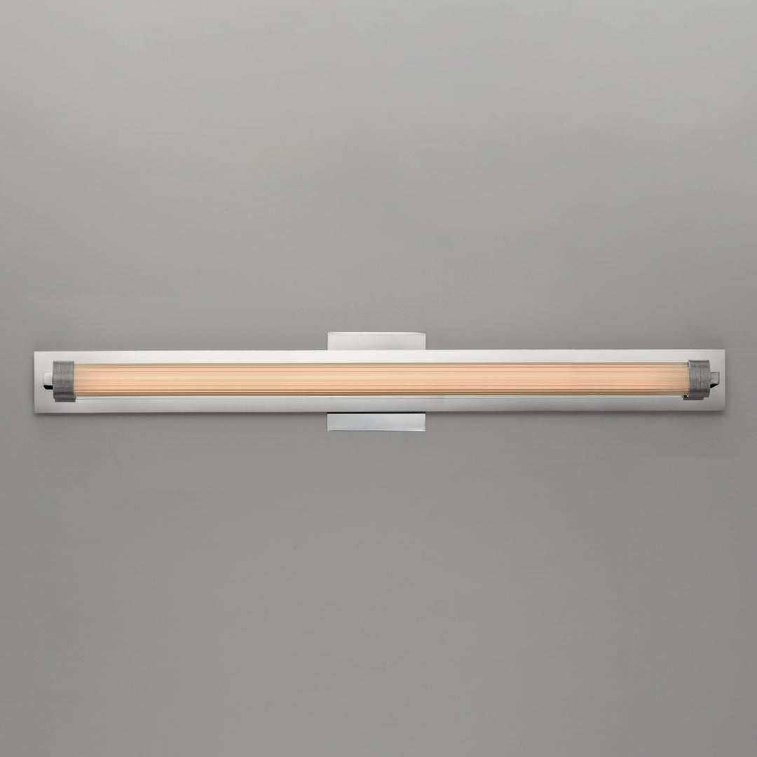Doric 30" LED Bath Sconce by ET2 Lighting, styled view 7