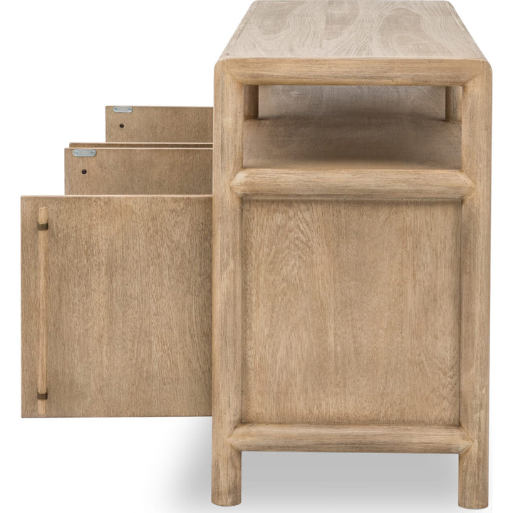 Dorsey 64" Entertainment Console in Granola — product view on a white background