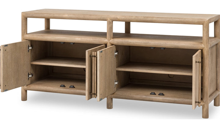 Dorsey 64" Entertainment Console in Granola — product view on a white background