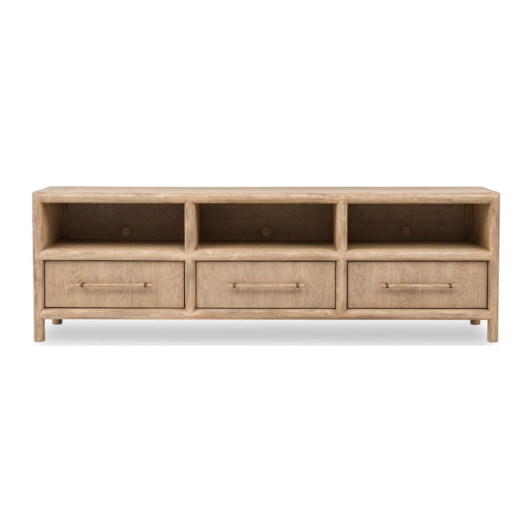Dorsey 84" Entertainment Console by Modus in Granola — product view on a white background