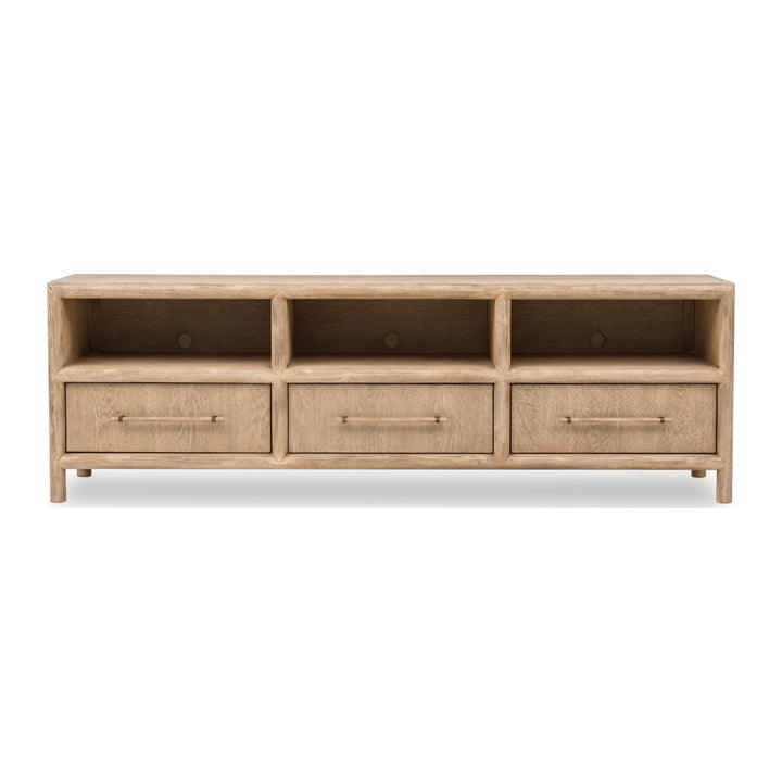 Dorsey 84" Entertainment Console by Modus in Granola — product view on a white background