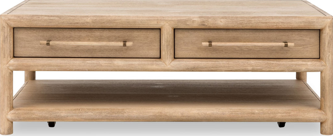Dorsey Coffee Table in Granola — lifestyle photo