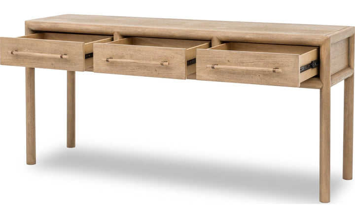 Dorsey Console Table in Granola — product view on a white background