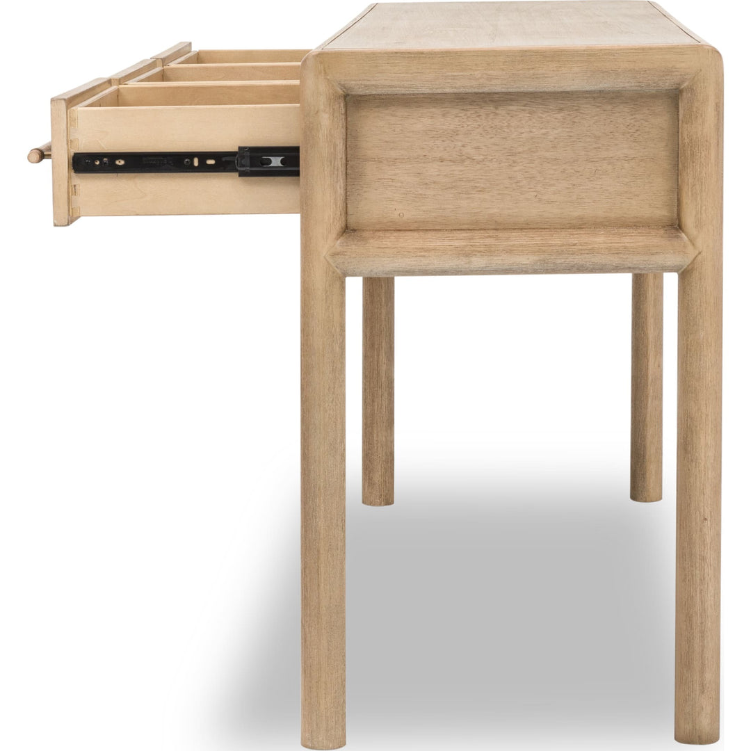 Dorsey Console Table in Granola — product view on a white background