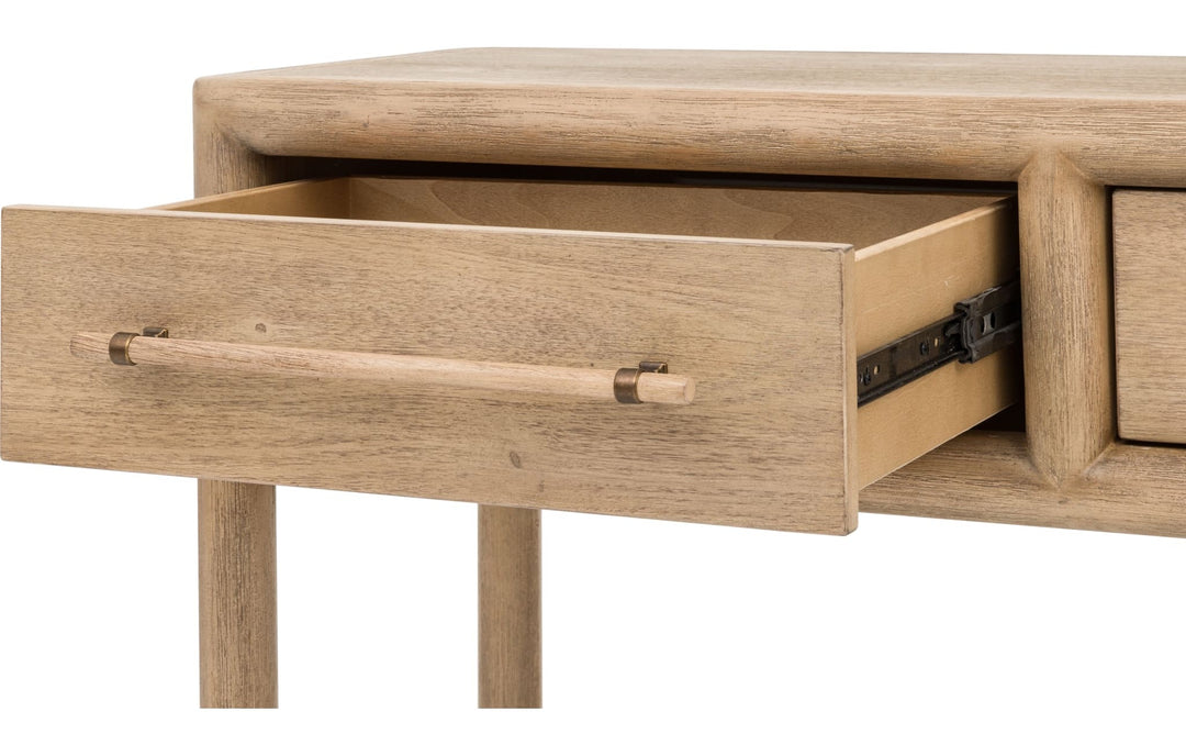 Dorsey Console Table in Granola — product view on a white background