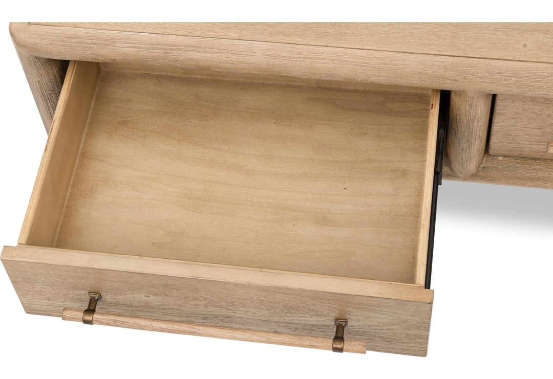 Dorsey Console Table in Granola — product view on a white background