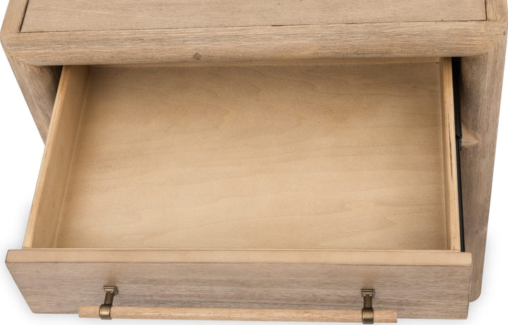 Dorsey End Table in Granola — lifestyle photo
