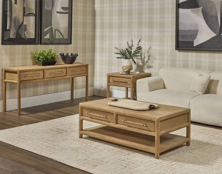 Dorsey End Table in Granola — lifestyle photo