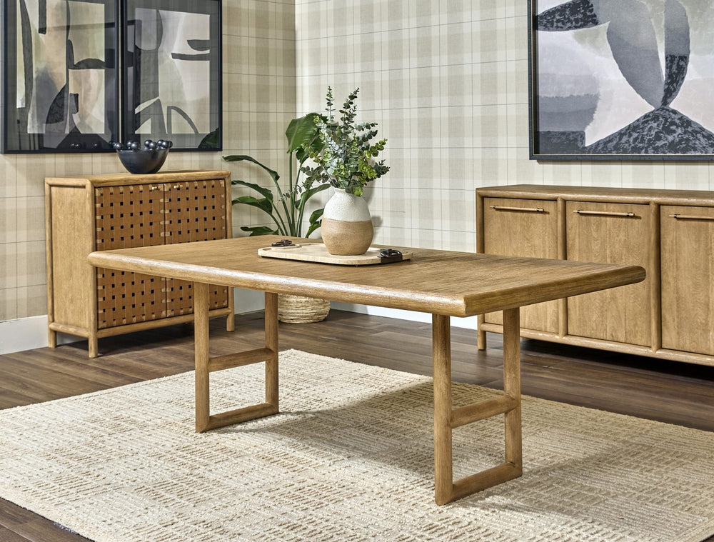 Dorsey Extendable Dining Table in Granola — lifestyle photo