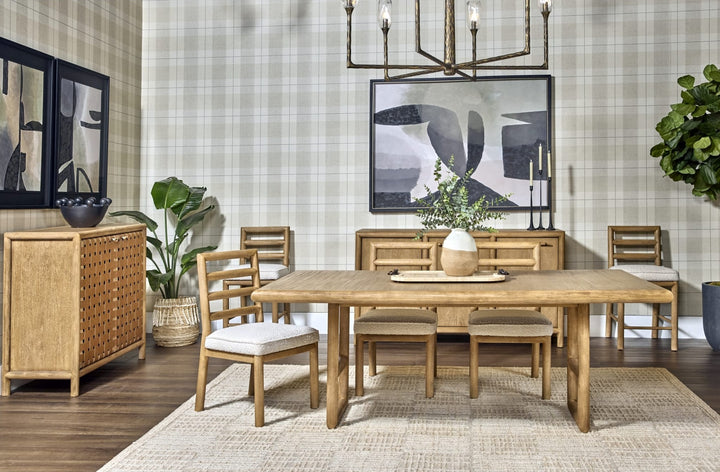 Dorsey Extendable Dining Table in Granola — lifestyle photo