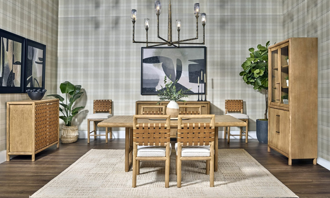 Dorsey Extendable Dining Table in Granola — lifestyle photo