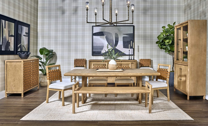 Dorsey Extendable Dining Table in Granola — lifestyle photo