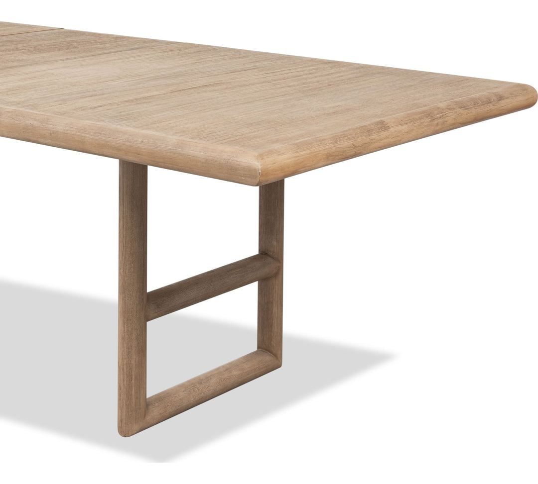 Dorsey Extendable Dining Table in Granola — product view on a white background