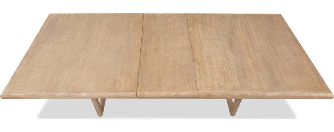 Dorsey Extendable Dining Table in Granola — product view on a white background