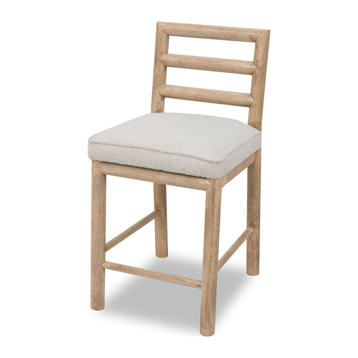 Dorsey Ladder Back Counter Stool by Modus in Granola and Ricotta — product view on a white background