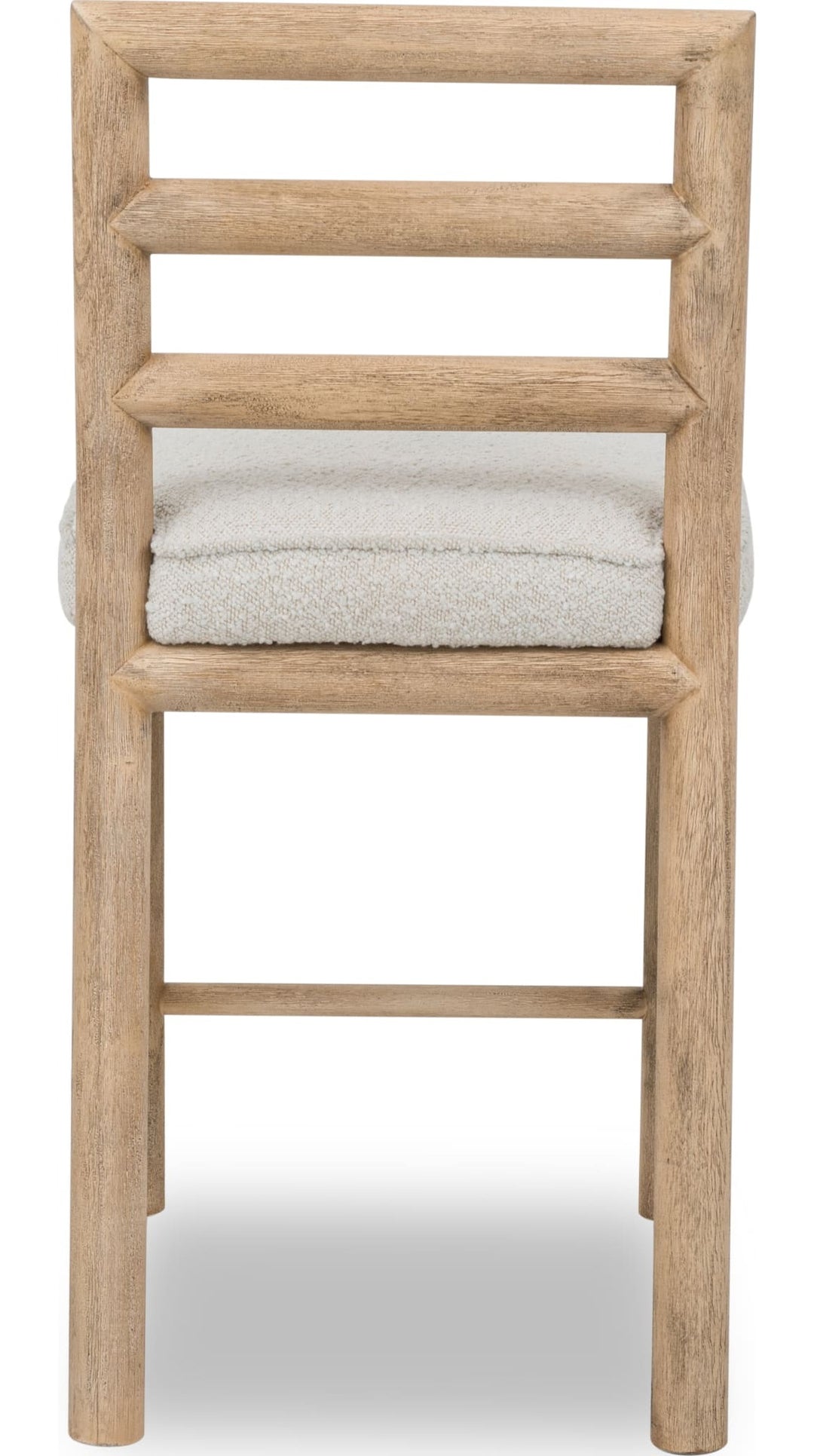 Dorsey Ladder Back Counter Stool in Granola and Ricotta — product view on a white background