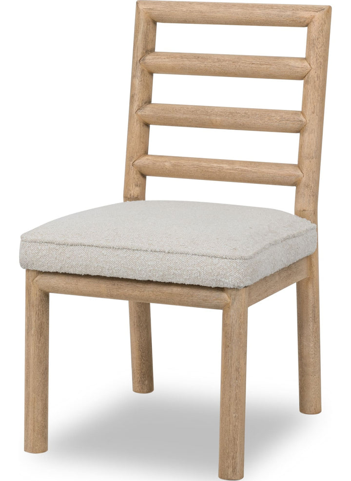 Dorsey Ladder Back Dining Chair in Ricotta — product view on a white background