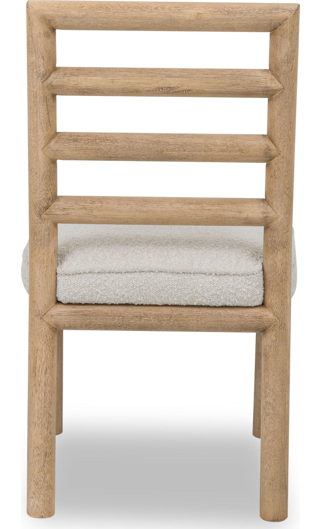 Dorsey Ladder Back Dining Chair in Ricotta — product view on a white background