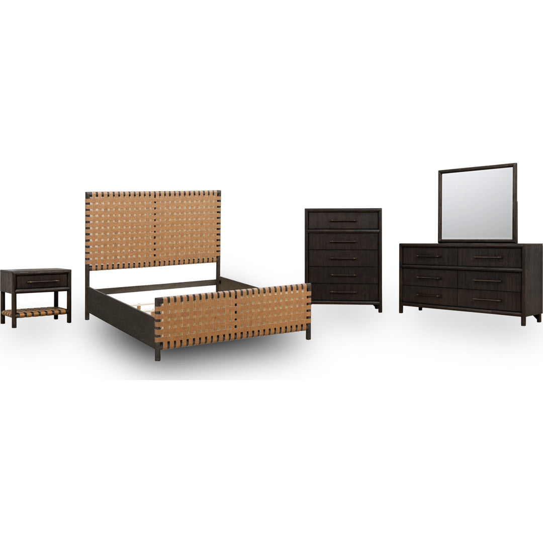 Dorsey bedroom group in Basalt Grey — white background