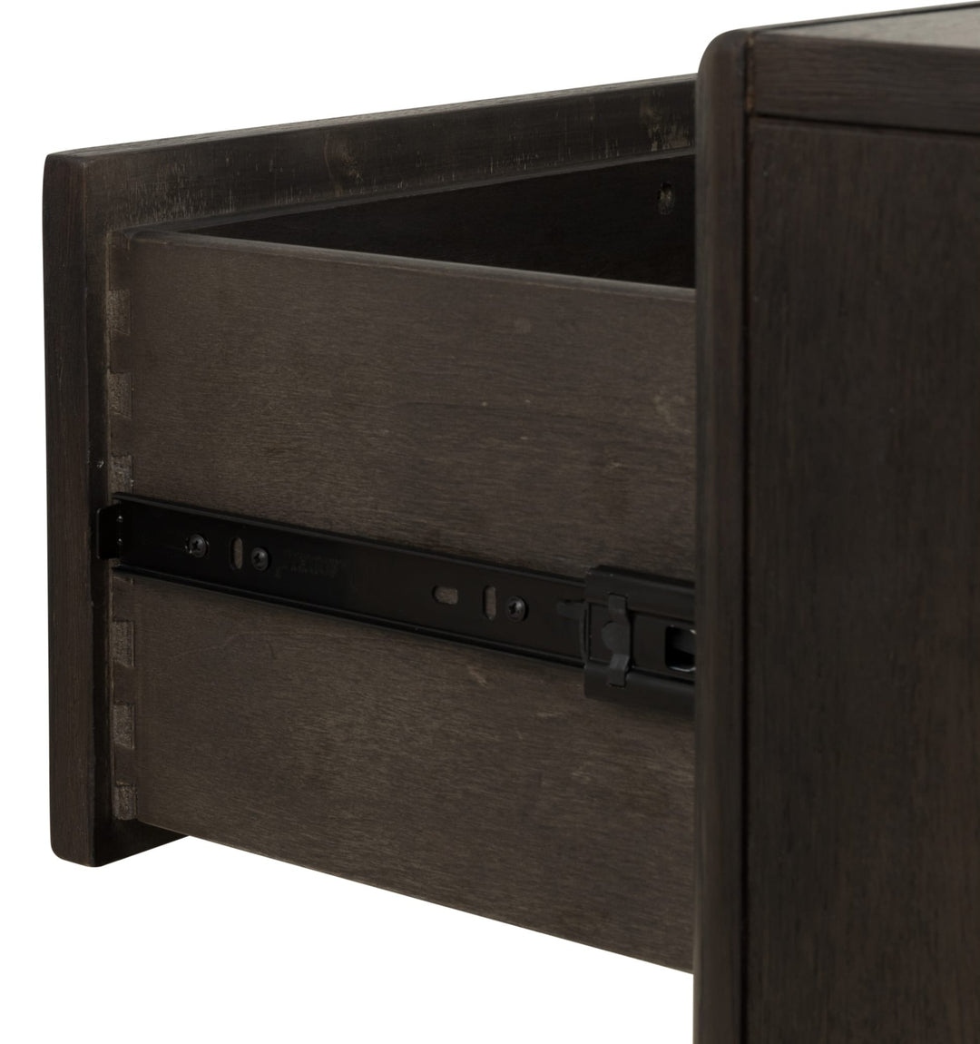Dorsey Six Drawer Dresser in Basalt Grey — dovetail drawer and ball-bearing slide detail