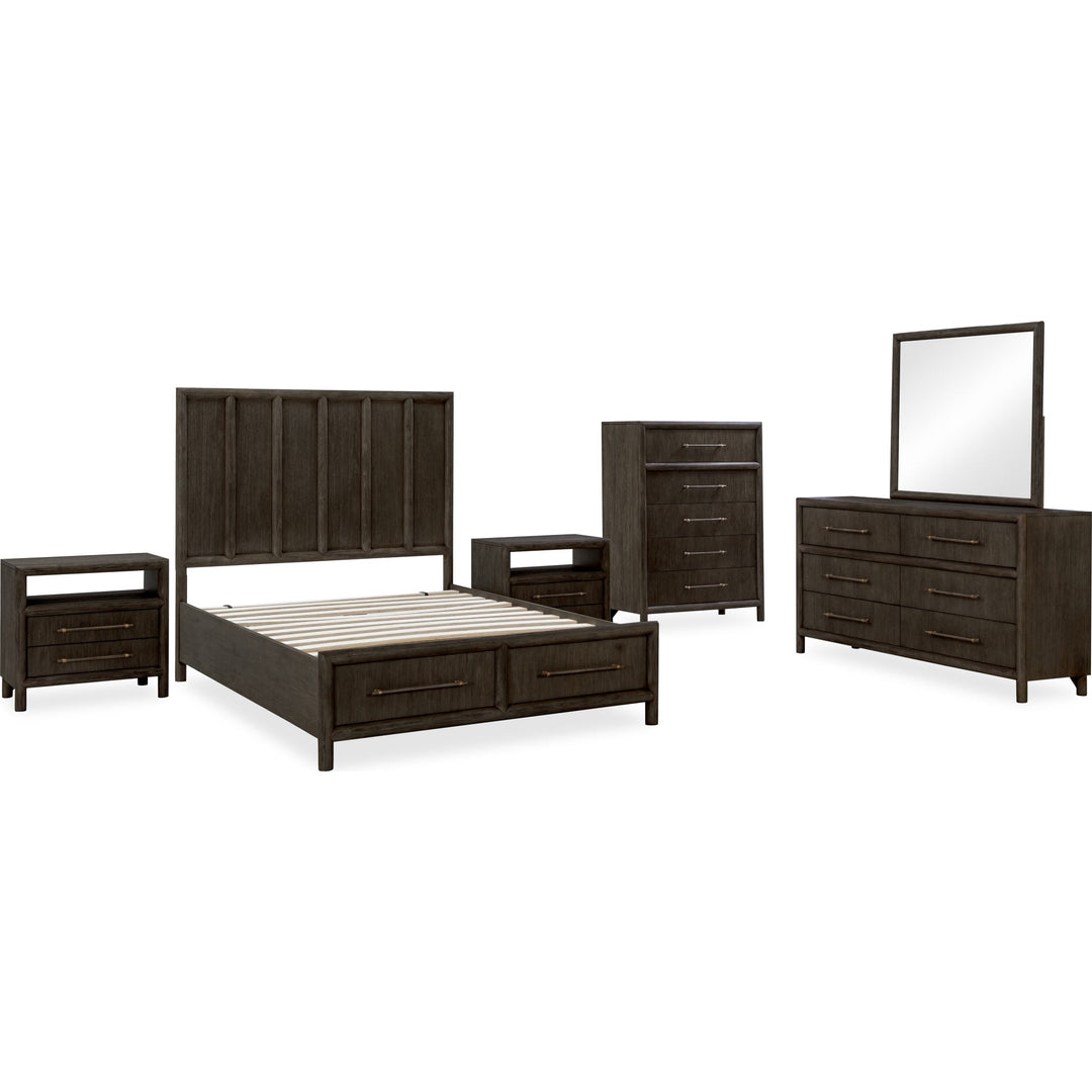 Dorsey bedroom group in Basalt Grey — white background