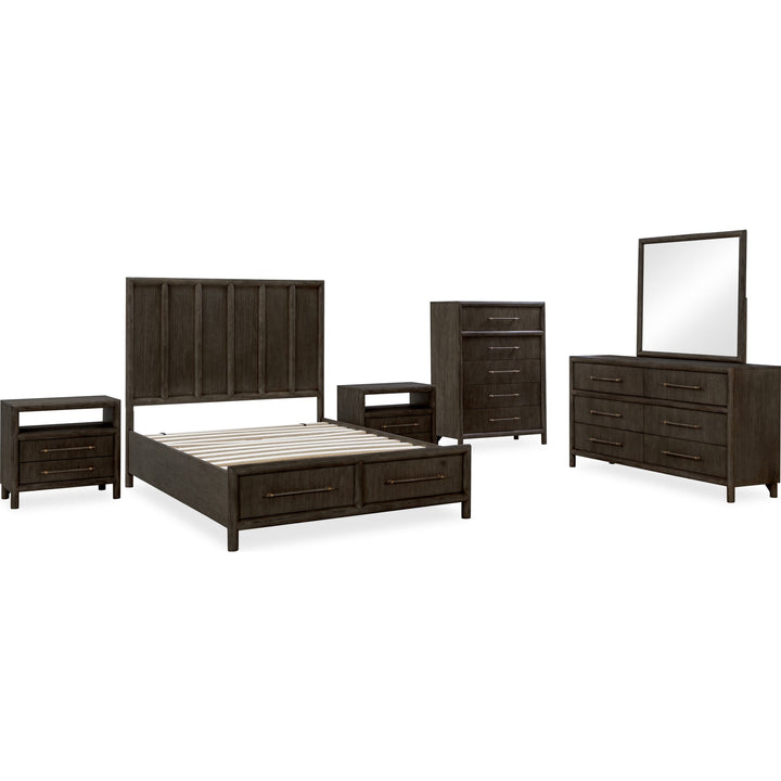 Dorsey bedroom group in Basalt Grey — white background