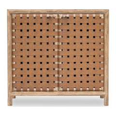 Dorsey Woven Bar Cabinet by Modus in Granola — product view on a white background