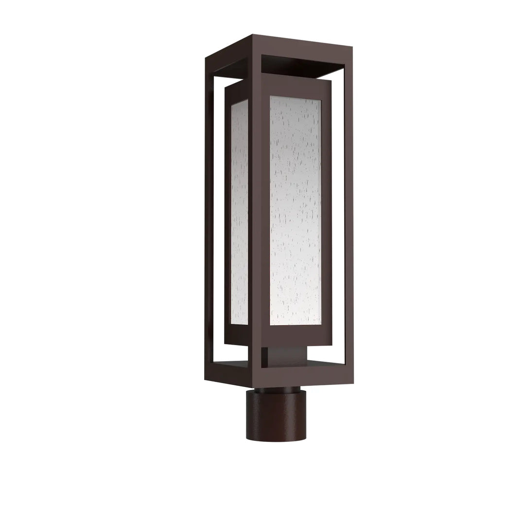 Double Box Post Mount by Hammerton Studio in Statuary Bronze
