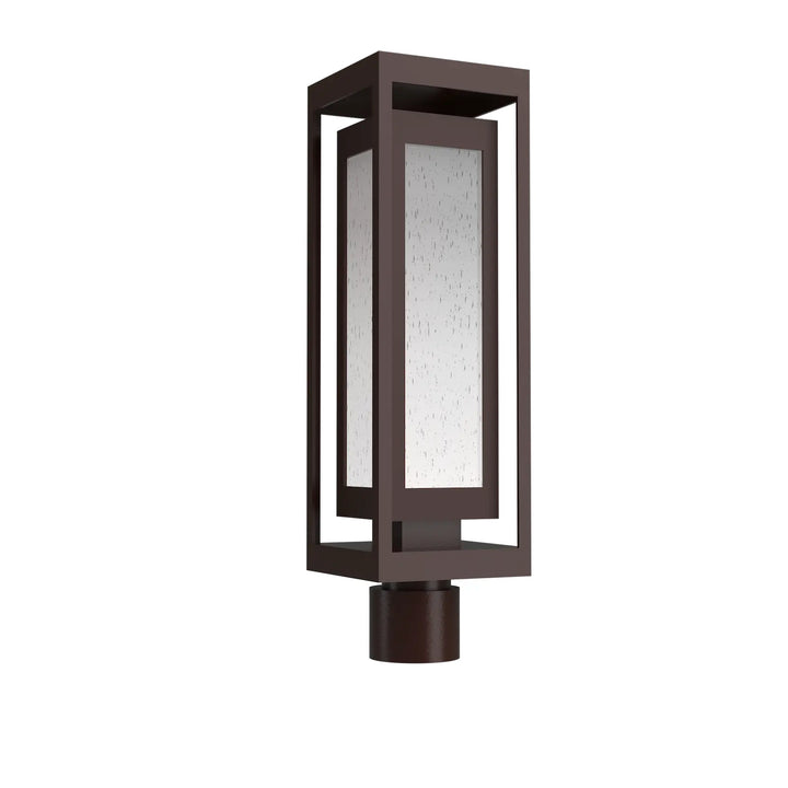 Double Box Post Mount by Hammerton Studio in Statuary Bronze