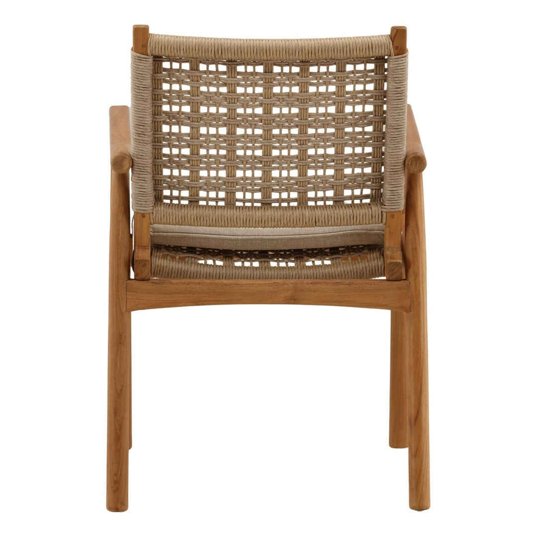 Alina Olefin Outdoor Dining Chairs, Set of 2, back view