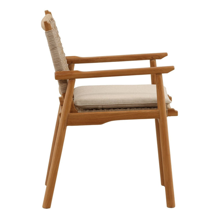 Alina Olefin Outdoor Dining Chairs, Set of 2, profile view