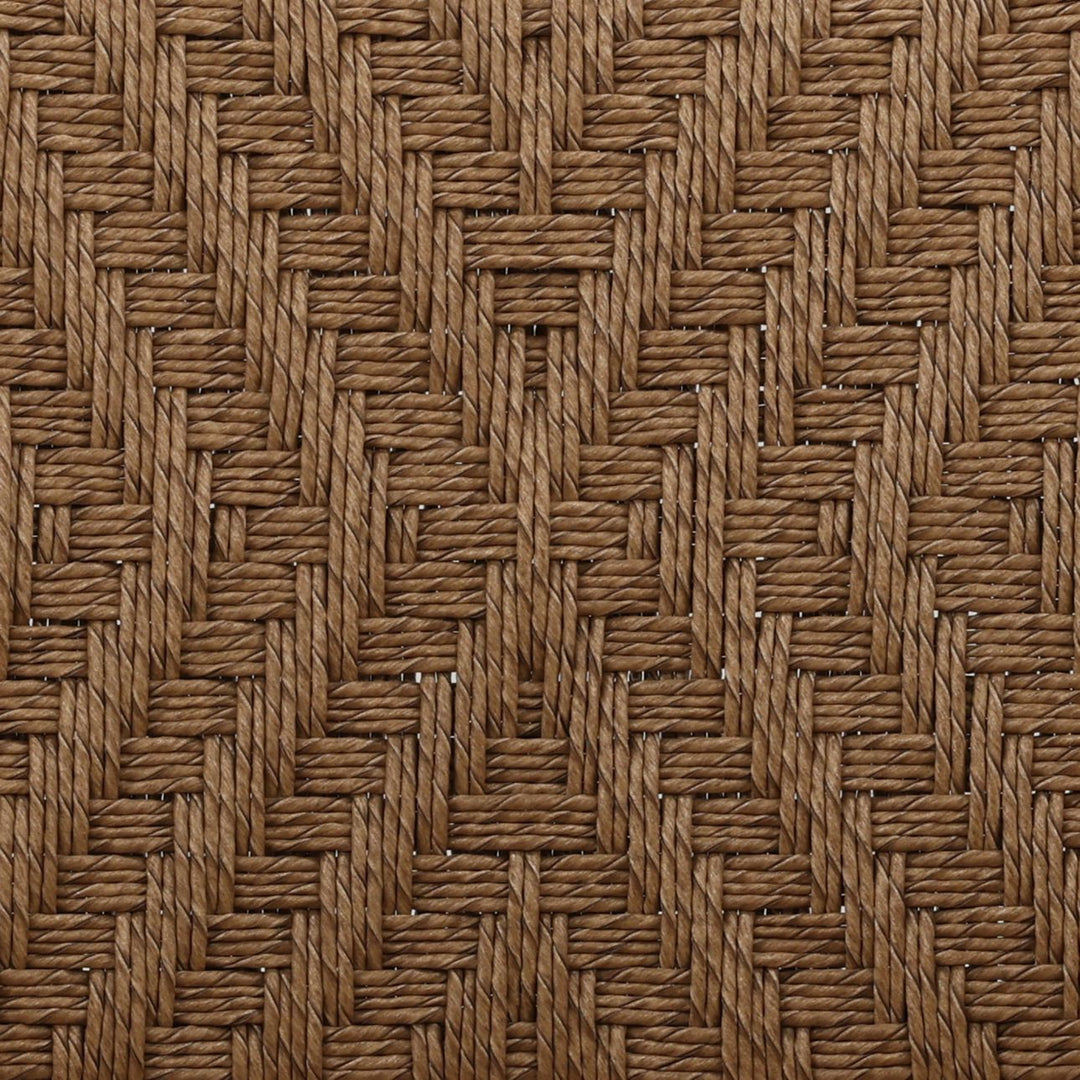 Aria Wicker and Teak Outdoor Dining Chairs, Set of 2, detail 2 view