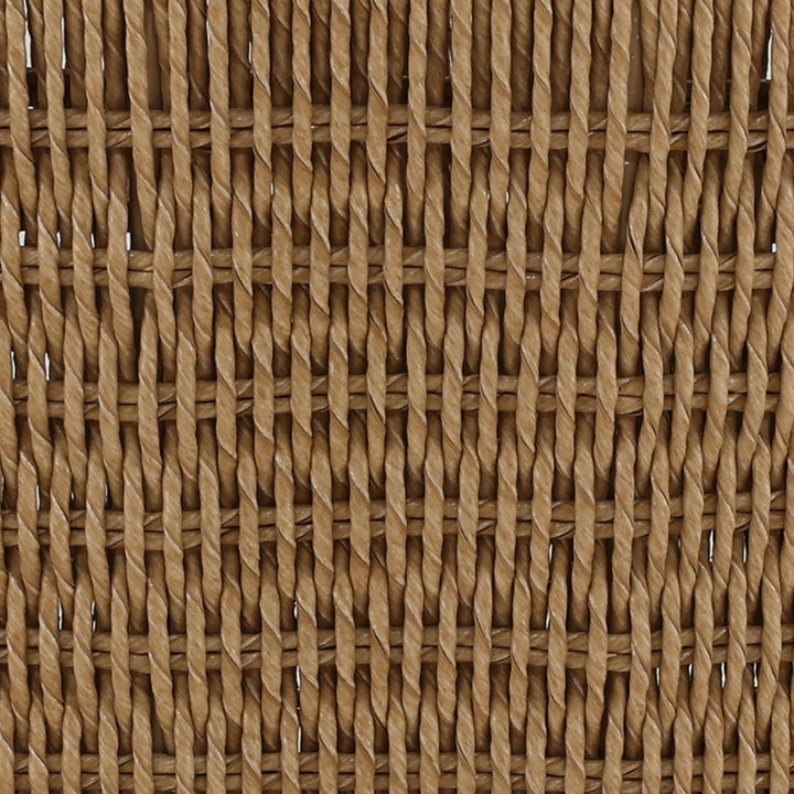 Arwen Wicker and Teak Outdoor Dining Chair, detail 1 view