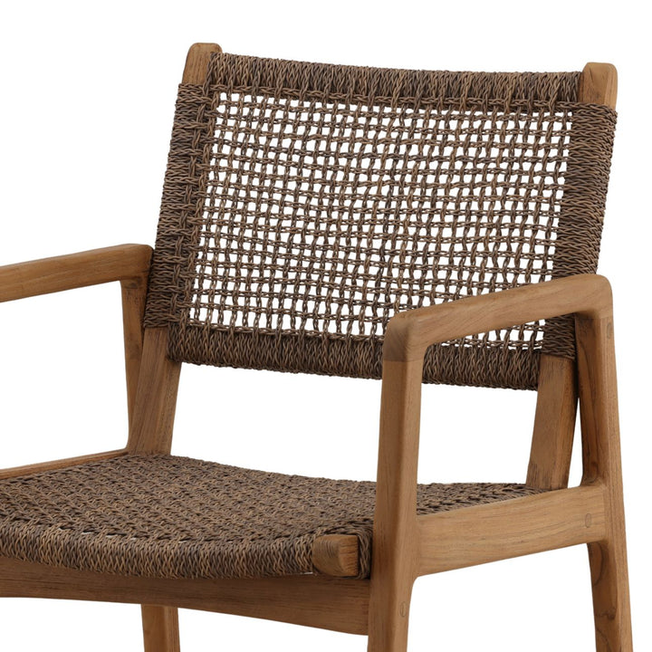 Camira Wicker Outdoor Dining Chairs, Set of 2, detail 1 view