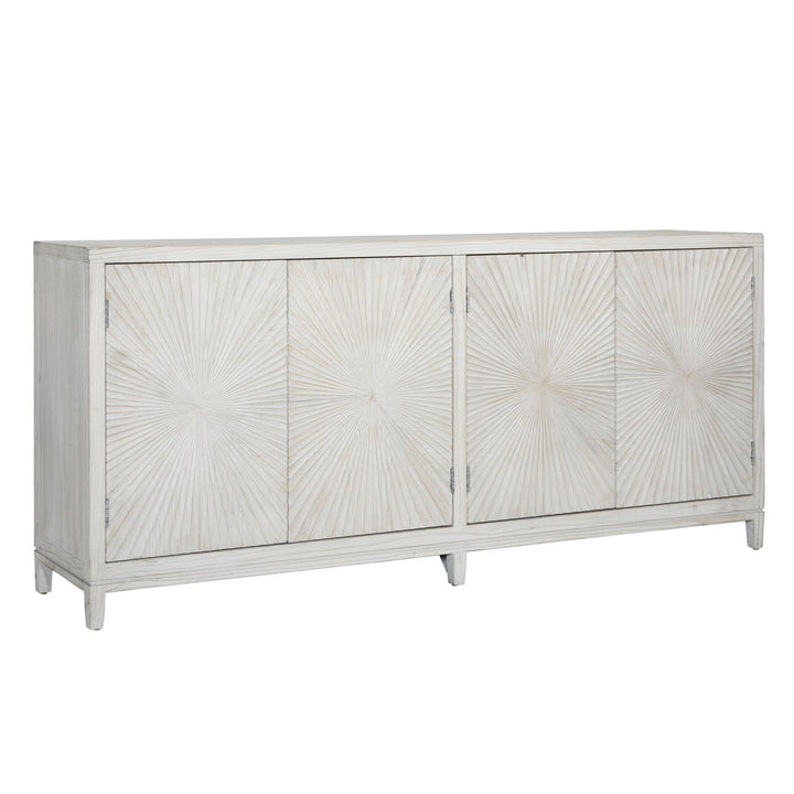 Melora Solid Pine Sideboard, three-quarter studio view