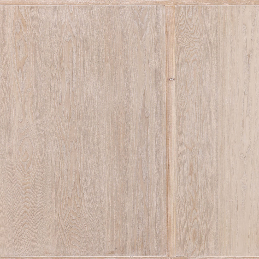 Harrington Whitewash Elm Sideboard, Four Door · 86.5 inches wide, detail 1 view