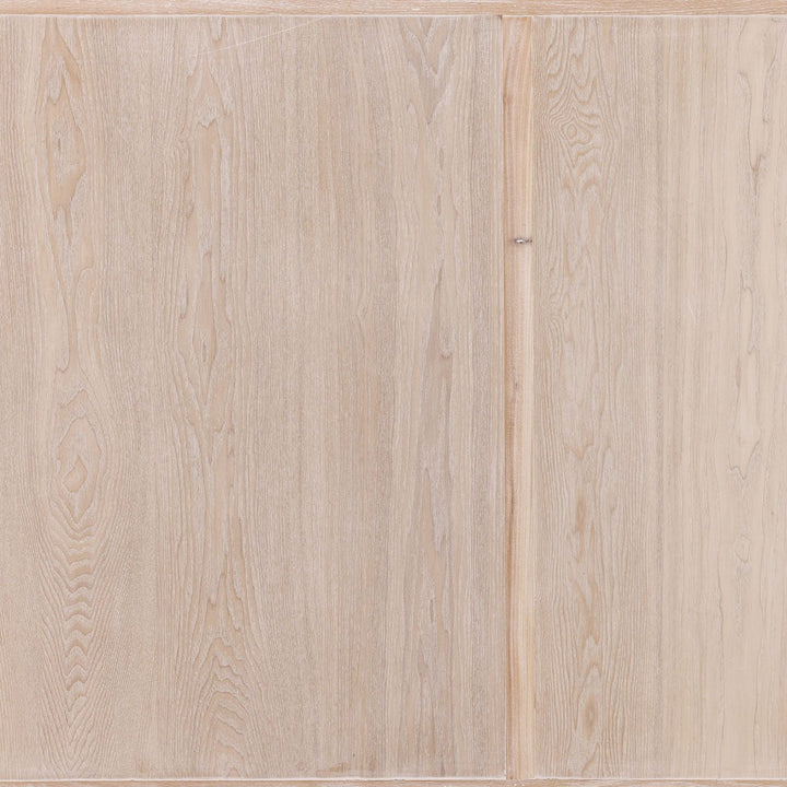 Harrington Whitewash Elm Sideboard, Four Door · 86.5 inches wide, detail 1 view