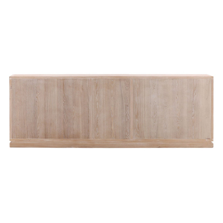 Harrington Whitewash Elm Sideboard, Five Door · 106.5 inches wide, back view