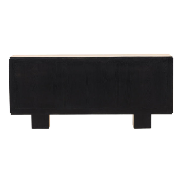 Willow Oak Wood Sideboard, back view