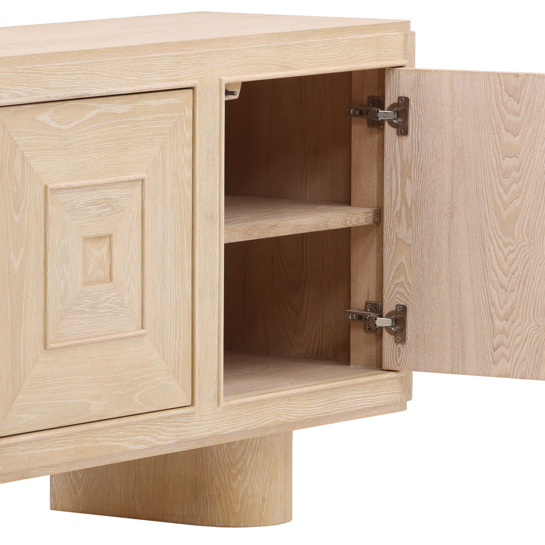 Willow Oak Wood Sideboard, detail 3 view