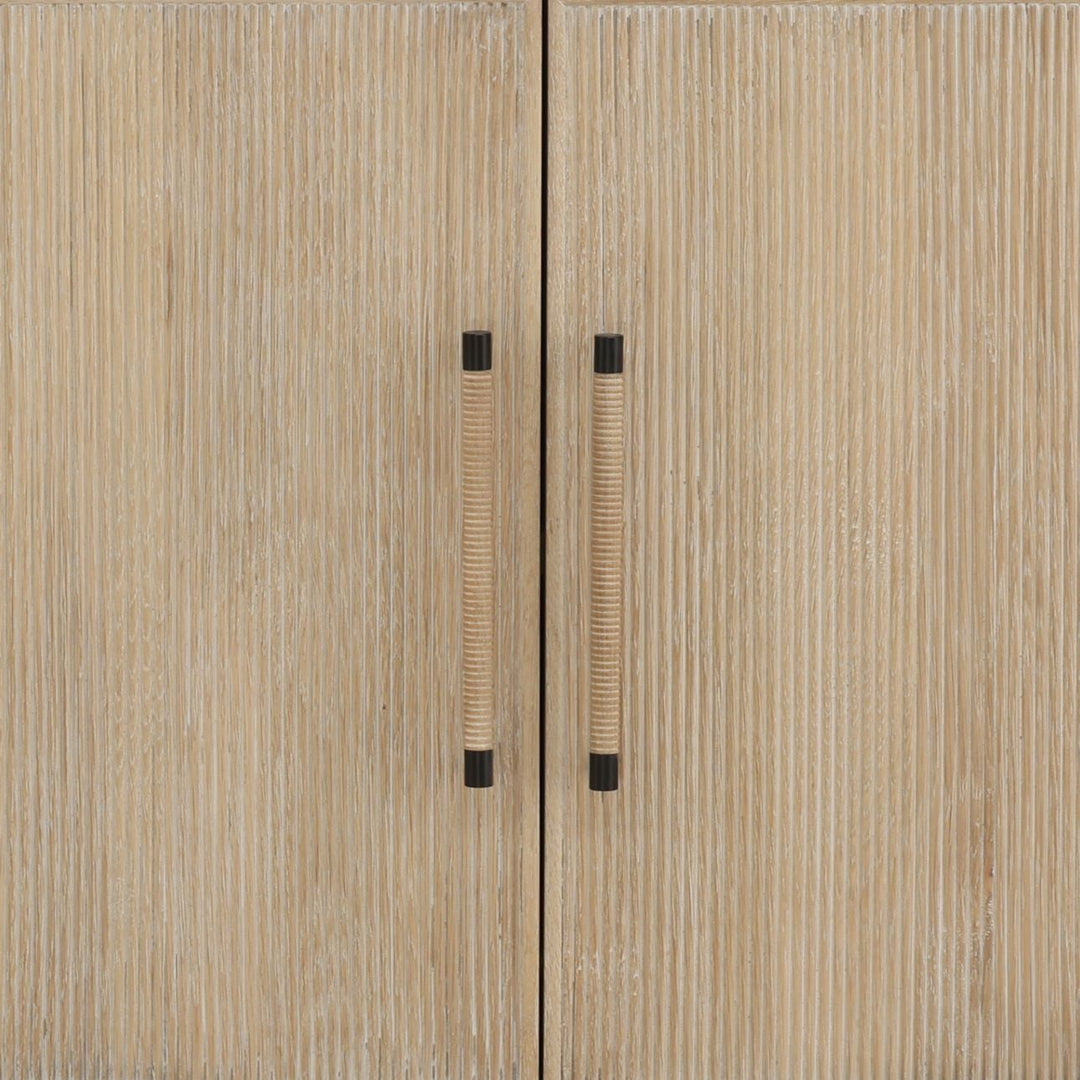 Isabel Oak Wood Sideboard, detail 1 view