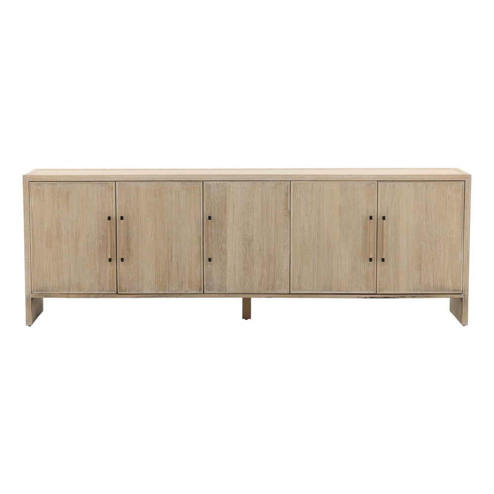 Isabel Oak Wood Sideboard, front view
