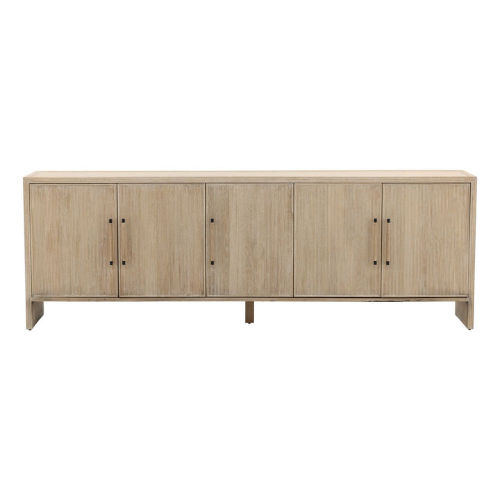 Isabel Oak Wood Sideboard, front view