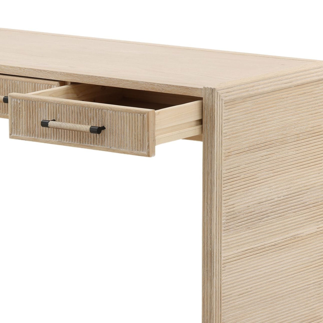 Hadley Oak Desk, detail 1 view