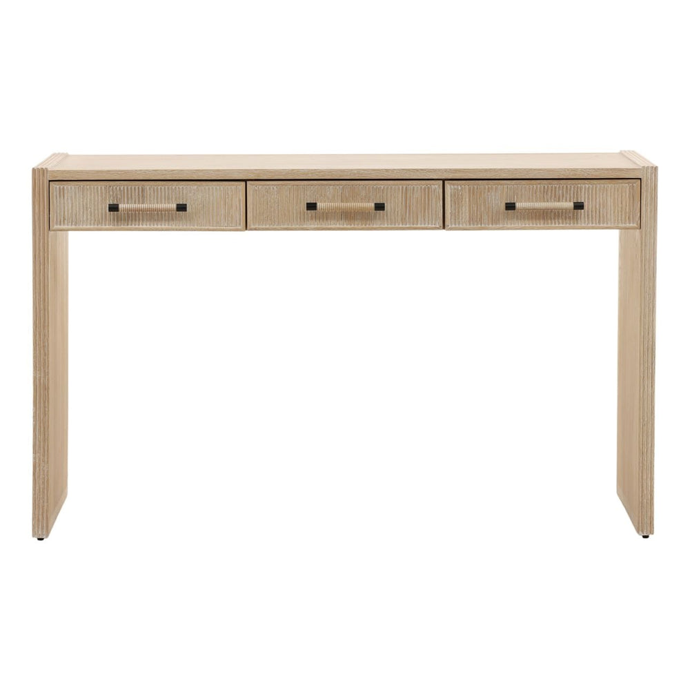 Hadley Oak Desk, front view