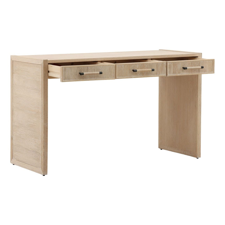 Hadley Oak Desk, open door view