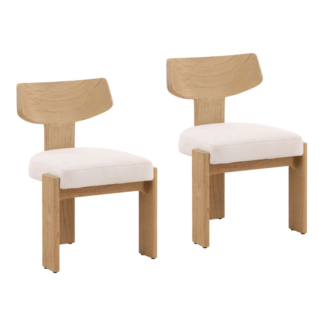 Iain Tweed and Mindi Dining Chairs, Set of 2, three-quarter studio view