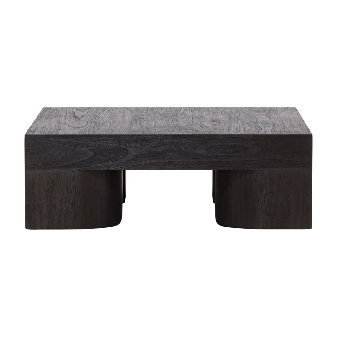 Jules Mindi Veneer Coffee Table, Dark Brown, front view