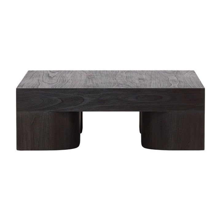 Jules Mindi Veneer Coffee Table, Dark Brown, front view