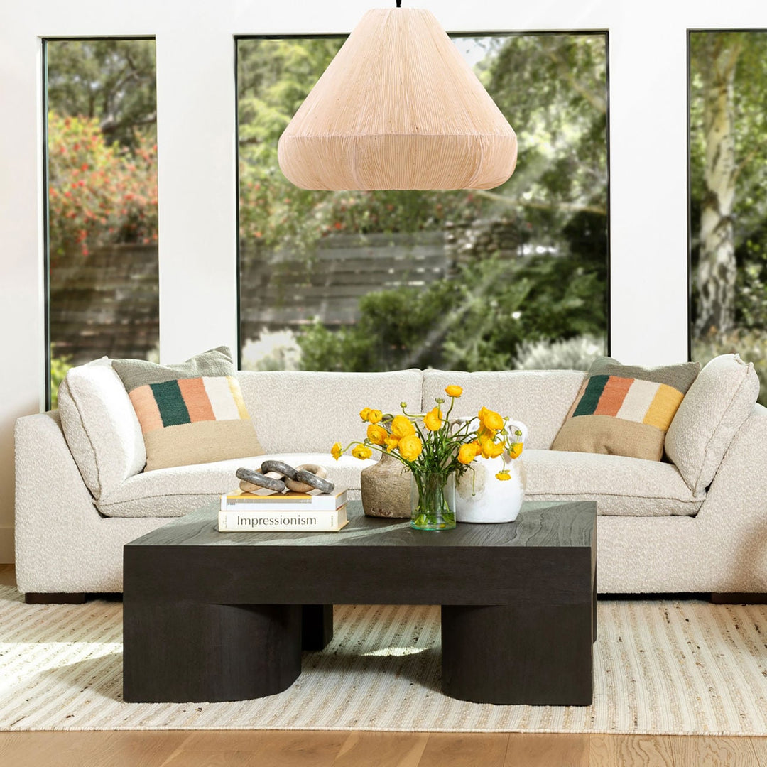 Jules Mindi Veneer Coffee Table, Dark Brown, alternate lifestyle view 1